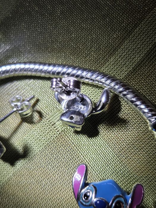 Charms Stitch komplet bransoletka zawieszka kolczyki