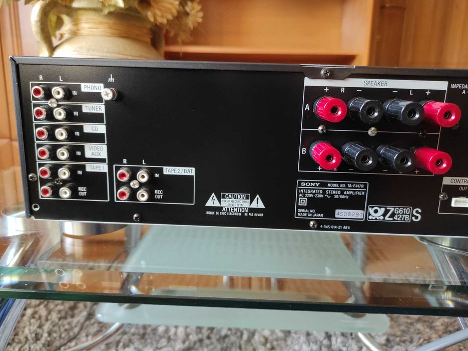 Wzmacniacz SONY TA-F417R oraz pilot i instrukcja