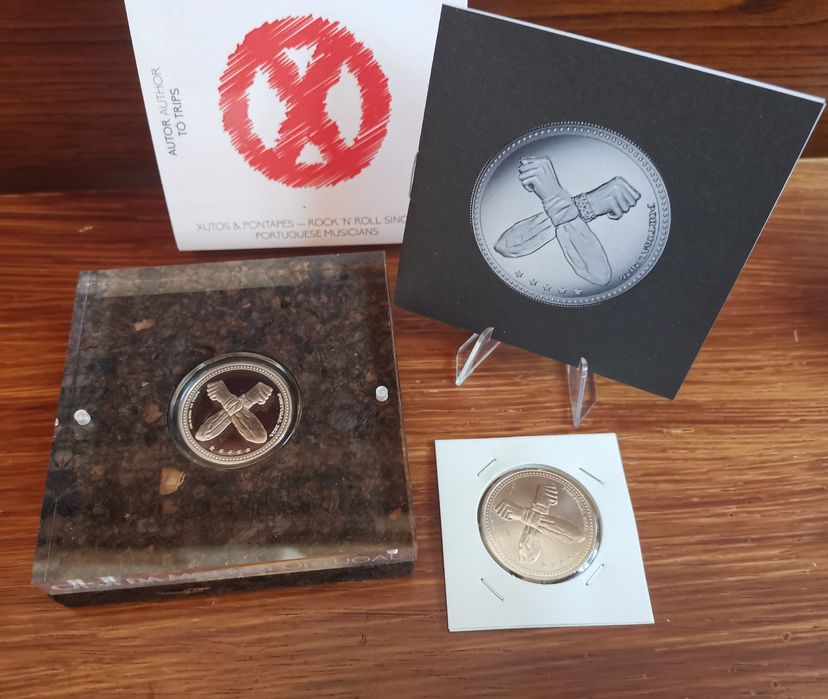 Moeda prata Xutos e pontapés proof