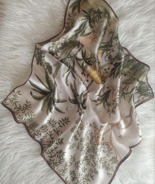 Jedwabna apaszka 100% jedwab silk gawroszka