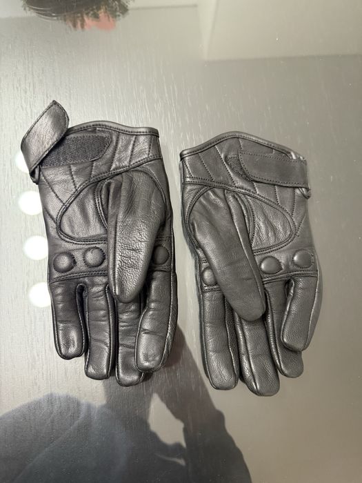 Luvas moto em pele