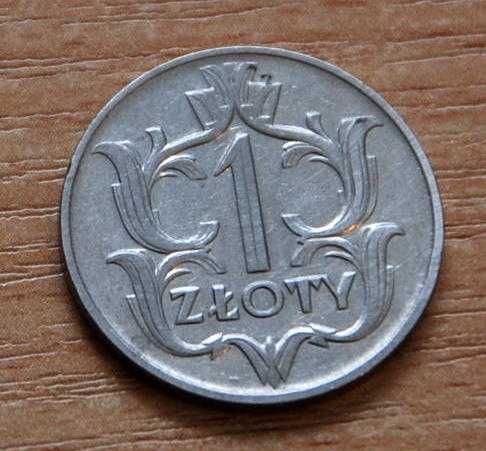 1 zł złoty 1929 w bardzo dobrym stanie