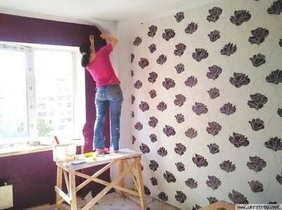 Малярні роботи під ключ: шпаклівка та поклейка шпалер.