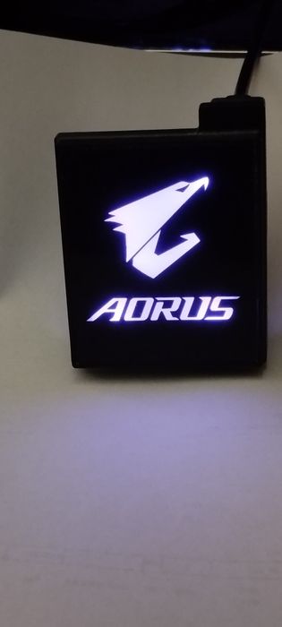 Adapter ATX 24 Pin zasilanie płyty głównej 90° aRGB / Gigabyte