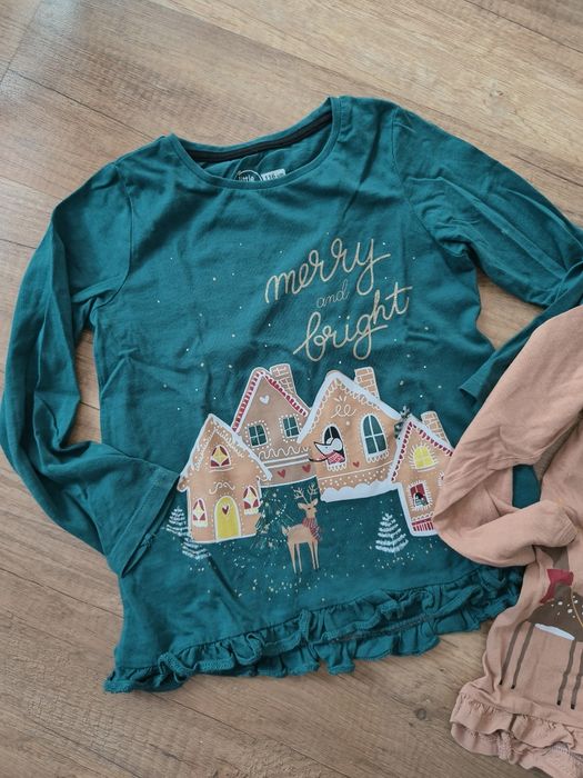 Świąteczny xestaw 3 koszulek rozmiar 116