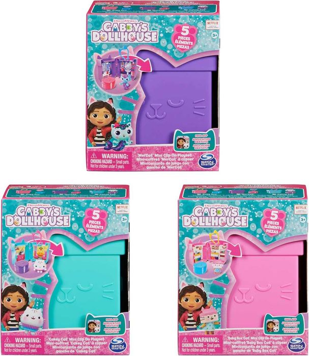 Домик Габби Gabby's Dollhouse 3 Clip-On Playsets Cakey Baby Box Mercat