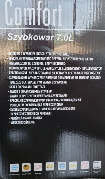 Szybkowar comfortcook  7l