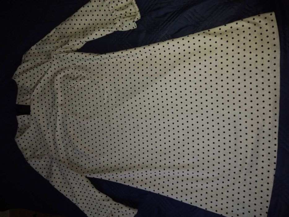 Sukienka rozmiar S/M w groszki, szara sukienka w groszki s/m