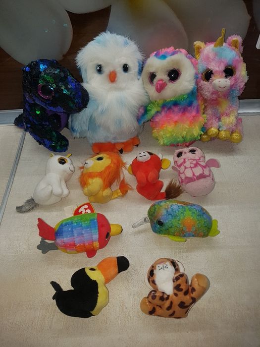 Ty іграшки з бличкучими круглими очима дуже гарні багато колекція наша