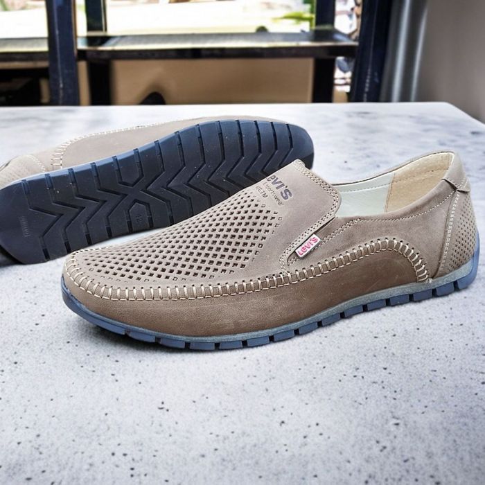 Чоловічі літні мокасини levis натуральна шкіра