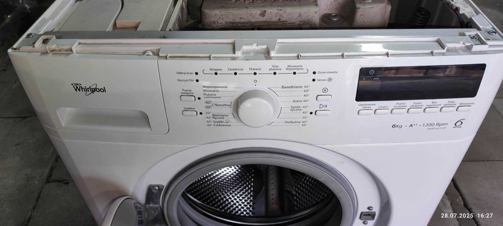 Silnik do pralki Whirlpool AWSP 61212P 6kg 6ty zmysł czysty