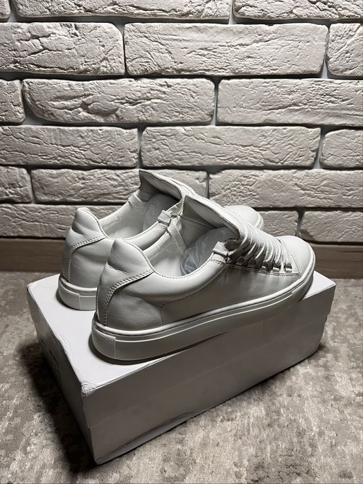 !ТЕРМІНОВО! Білі кросівки Balenciaga Arena Low / кроссовки balenciaga / кросівки баленсіага арена / кеди баленсіага