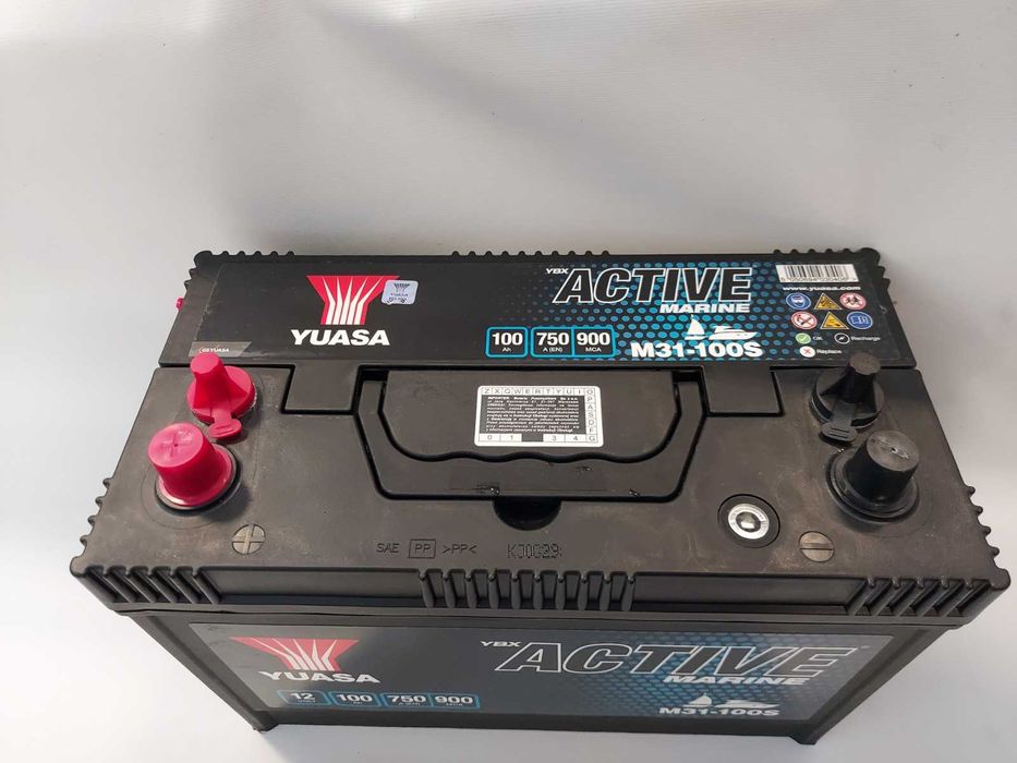 Akumulator do łodzi 12V YUASA 100AH Marine M31-100S 100Ah 750A