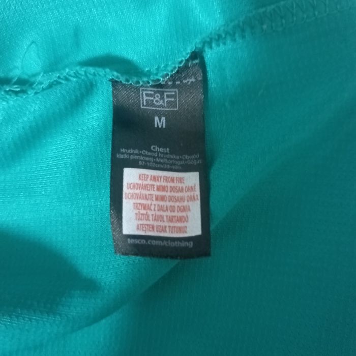 Спортивная футболка F&F Active. Бирюзовая / Мятная. Размер M