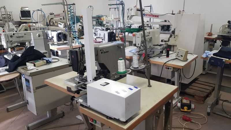 Automat Eisenkolb JUKI do przyszywania fleksów haków na firany zasłony