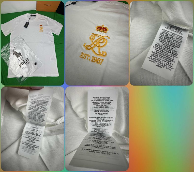 Koszulki shirt Loro Piana męskie koszulka ralph męska ultra premium