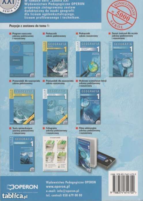 Geografia 1 Operon; Liceum/Technikum; Nowa