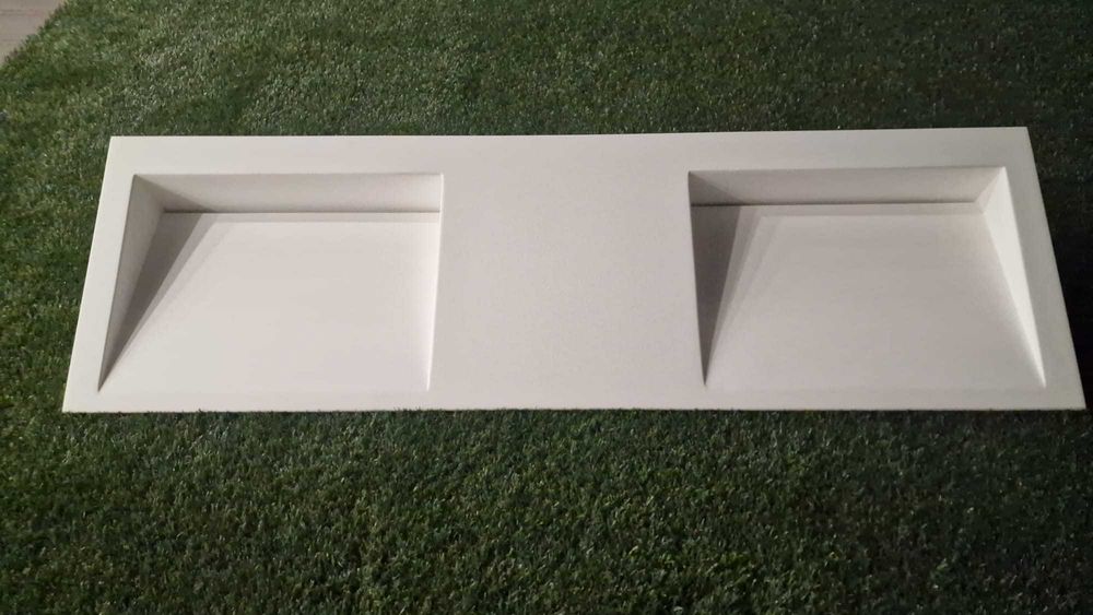 Rebaixa de preço - Lavatório duplo Carga Mineral - Novo