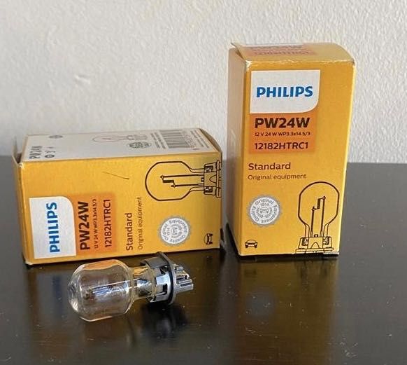 2 lâmpadas Philips 12VPW24W (faróis de automóvel)