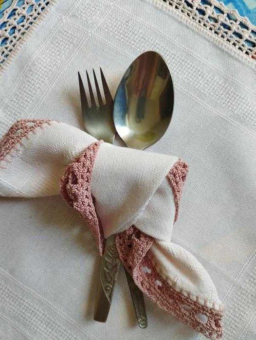 Винтаж набор льняных салфеток сервировочная мережка пасха дача паска