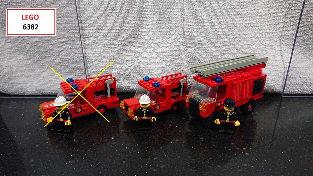 LEGO City Classic: 6382; 6530; 6523; 6660; 6524; 6611; 6605; 6609