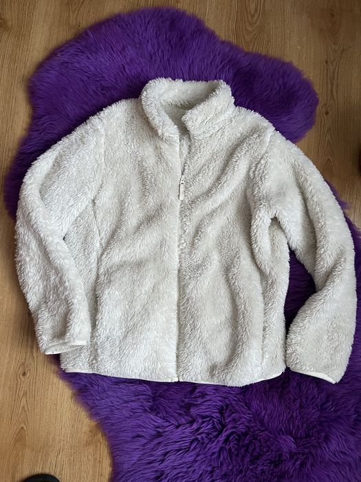 Тепла флісова кофта Teddy, молочного кольору