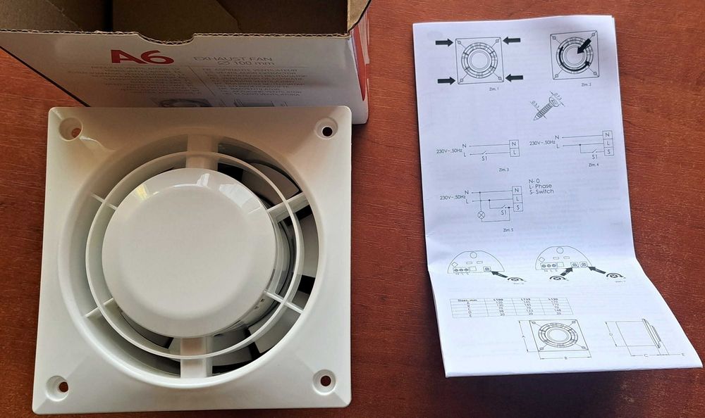 Вентилятор вытяжной Europlast серия L 100 мм Новый