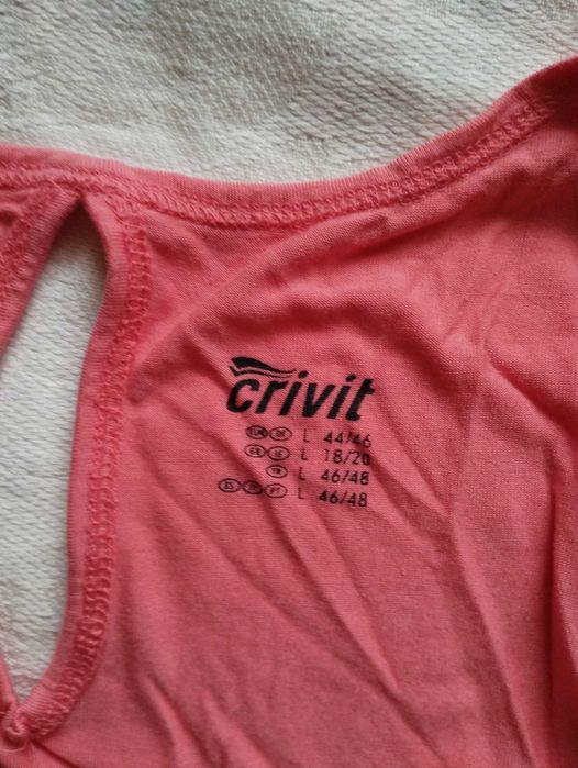 Майка персикова crivit  95% віскоза розмір L фітнес спорт