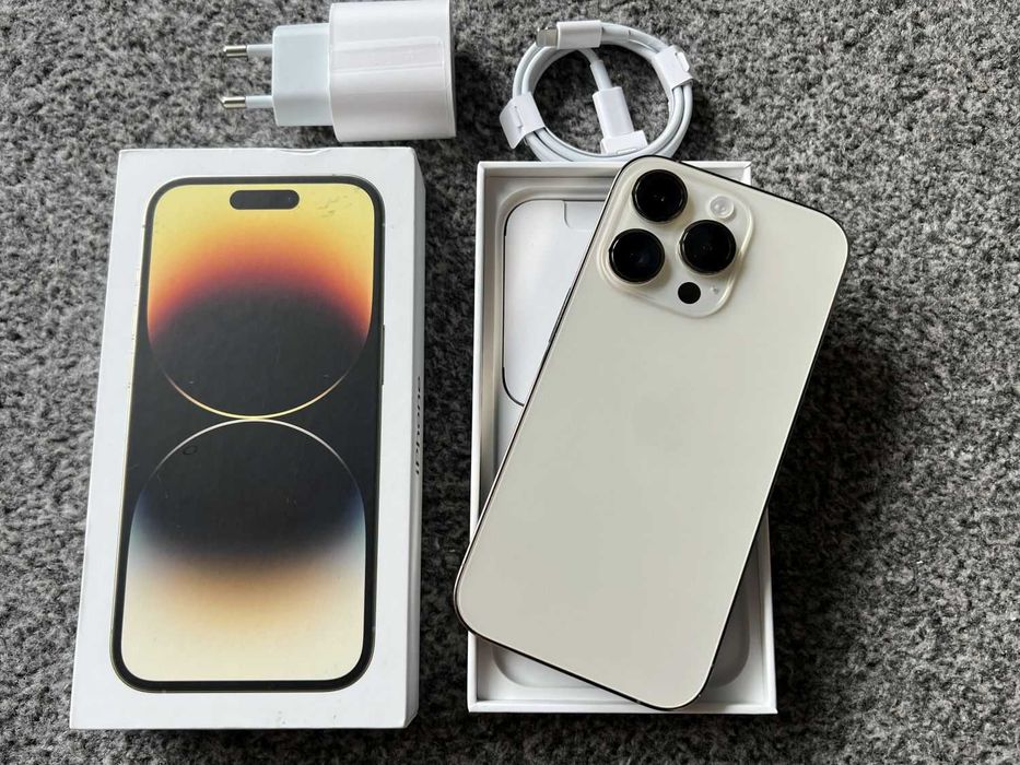 iPhone 14 Pro 1024GB 1TB GOLD ZŁOTY Rose Bat98% + SZKŁO Gwarancja