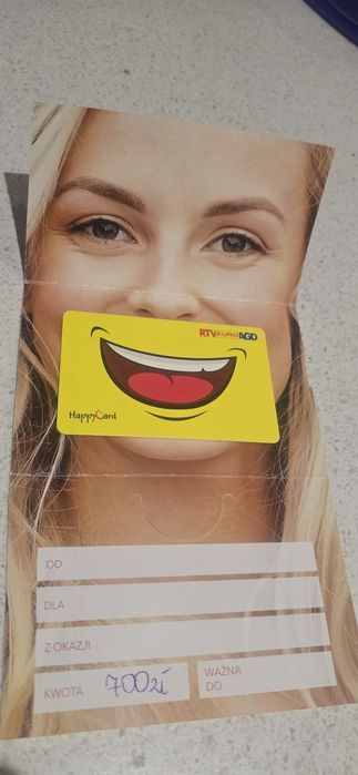 Karta podarunkowa Euro RTV AGD wartość 700 zl