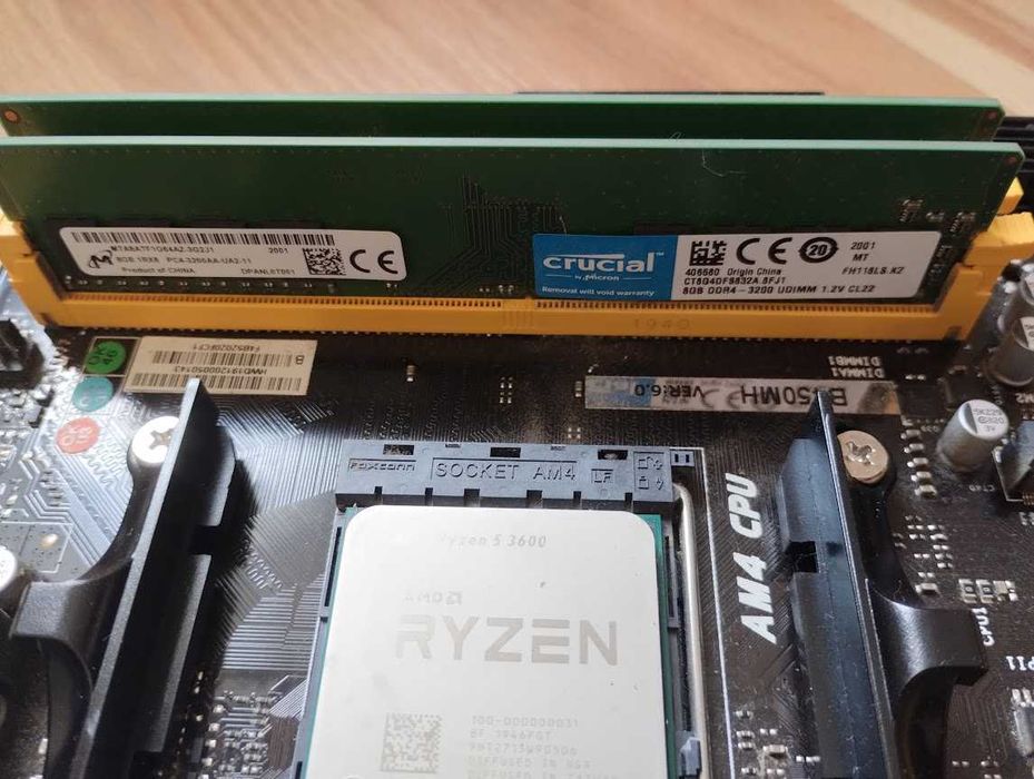 Ryzen r5 3600 B450 + кулер