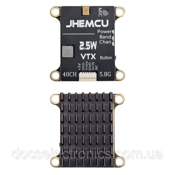Відеопередавач JHEMCU VTX 2.5 Вт 5.8ГГц з мікрофоном для FPV і моделей на радіокеруванні
