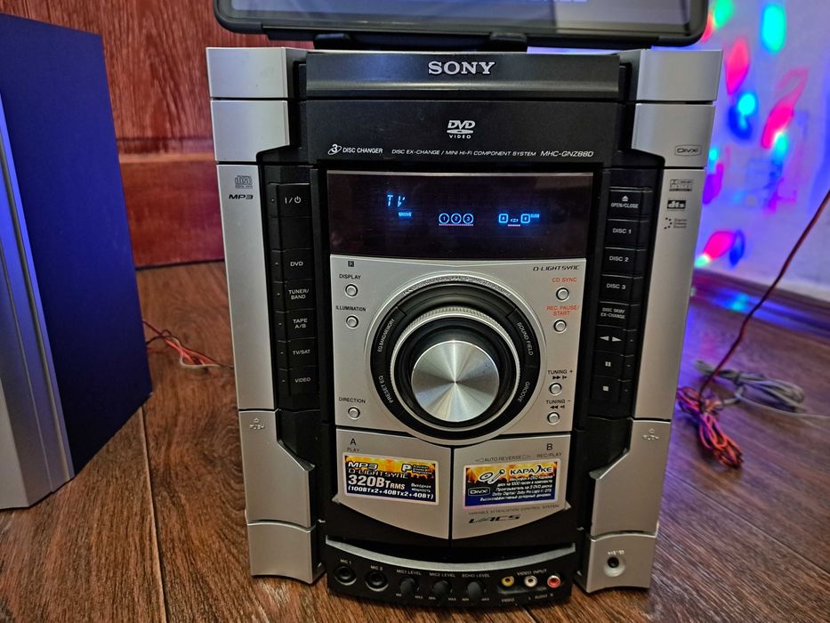Музыкальный центр Sony MHC-GNZ88D/3-х/320Ват/BT/AUX/USB/Караоке/+видео