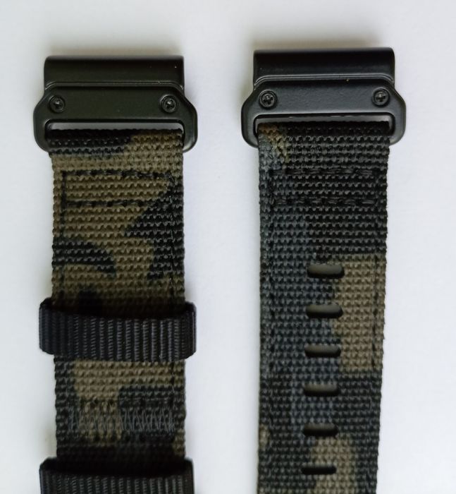 Pasek do zegarka Garmin Timex 22mm nylonowy green camp quick fit camo