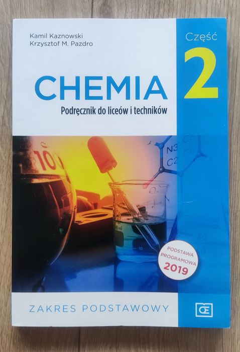 Chemia - podręcznik do klasy 2 liceum i technikum