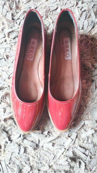 Buty Damskie Skóra Lakierowana Ryłko Relax Modne Platforma