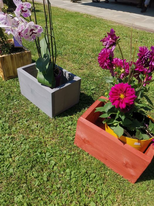 Doniczka Donica drewniana