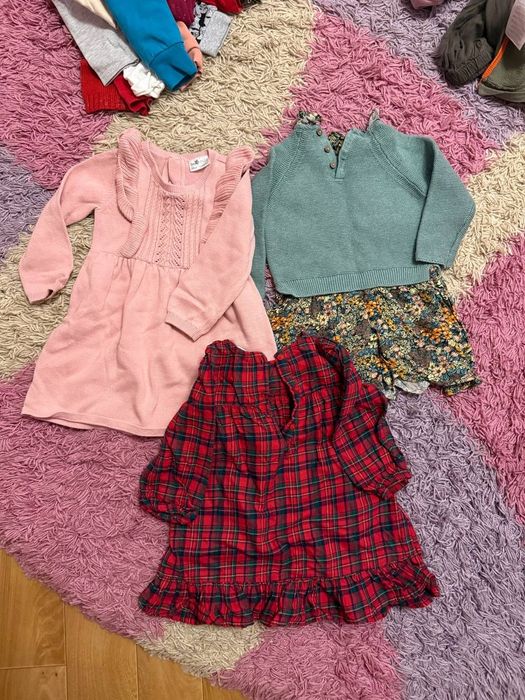 Штани, лосіни, кофти, плаття, шапки футболки на дівчинку  86-98