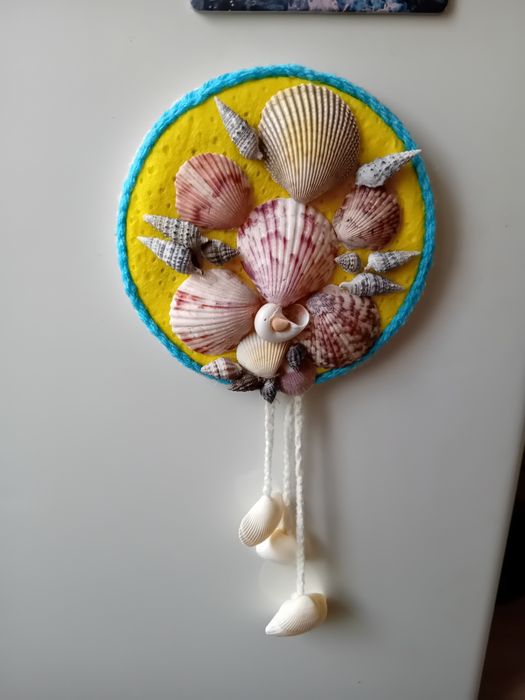 Zawieszka magnesik z muszelkami -rękodzieło