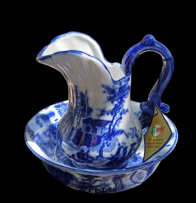 Jarro e bacia decorativo