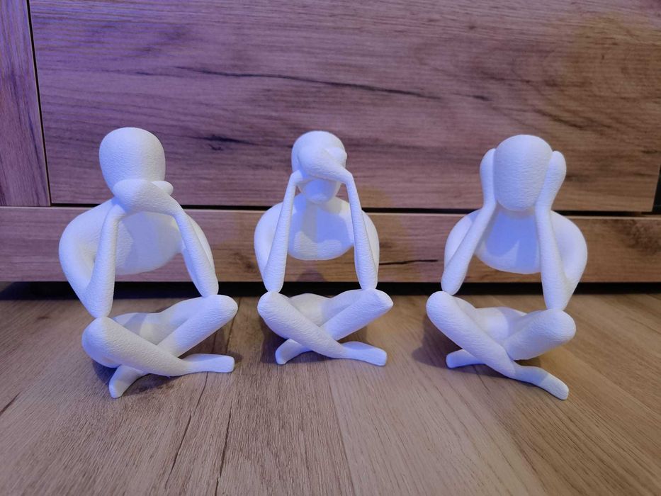 decoração moderna dos três macacos sábios three wise monkeys