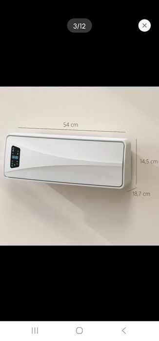 Aquecedor de parede de baixo consumo