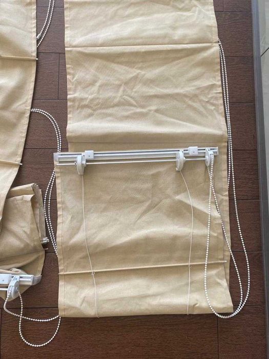 Conjunto 5 cortinas, pack de montagem completo. Semi novas.