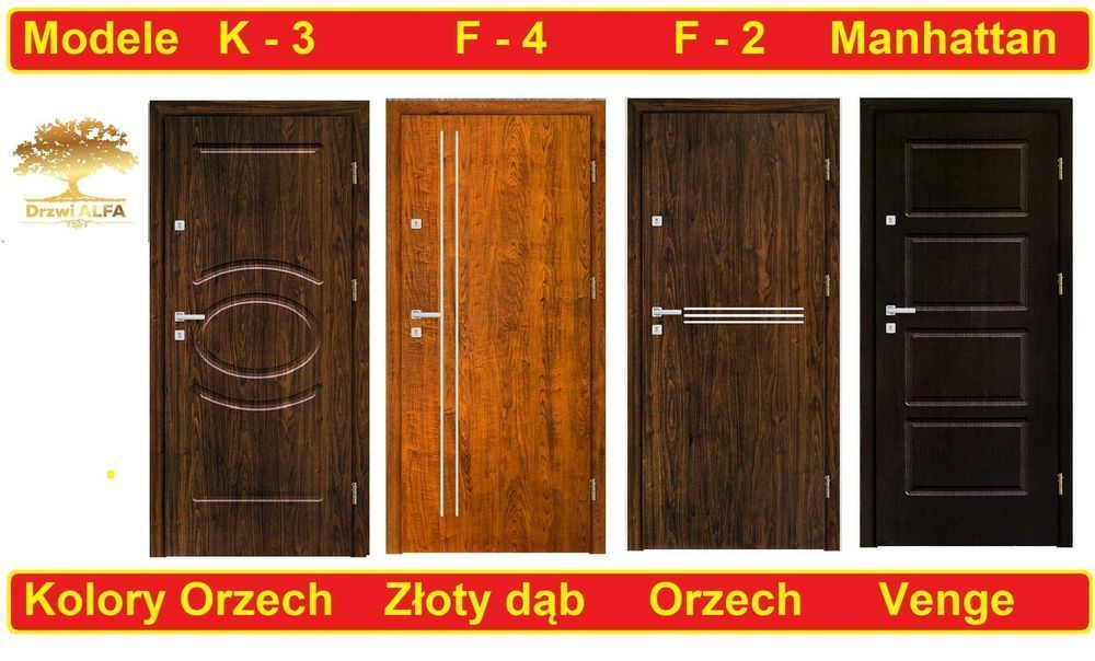 Drzwi z montażem wejściowe wewnętrzne wyprzedaż
