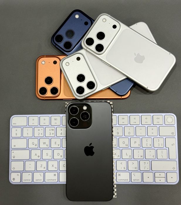 iPhone 15 Pro Max 256GB Black Titanium, фізична SIM (АКБ 88%, 550 циклів, iCloud заблокований, на запчастини)