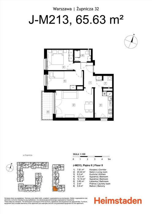 Praga Płd I 3 pokoje | Balkon | Umeblowane | 0% PROWIZJI