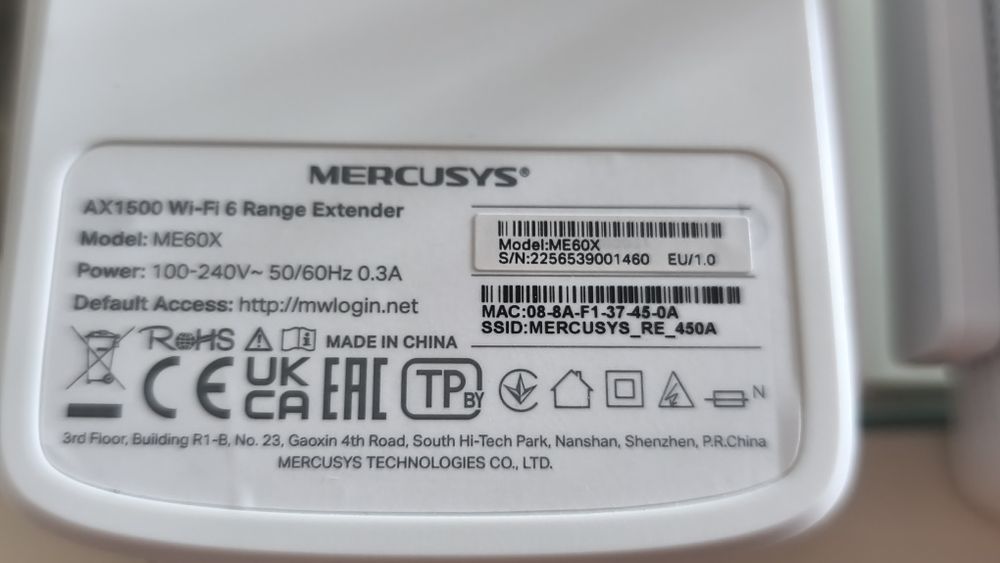Mercurys AX1500 Wi-fi 6 Range Extender