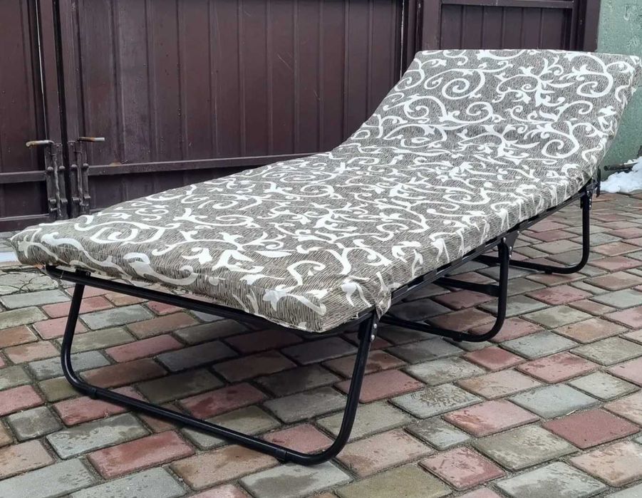 Розкладачка розкладне ліжко раскладушка раскладная кровать с матрасом