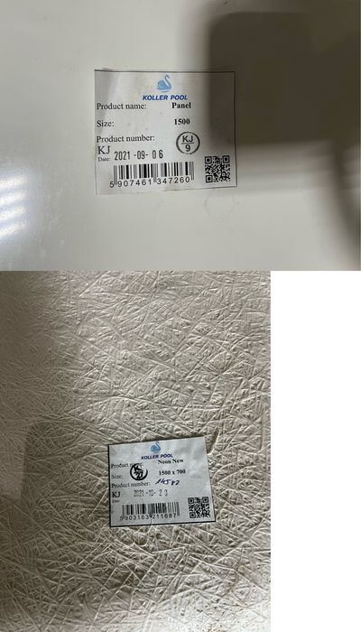 Комплект ванна акрилова Koller Pool Neon New 150x70 см, панель, ніжки