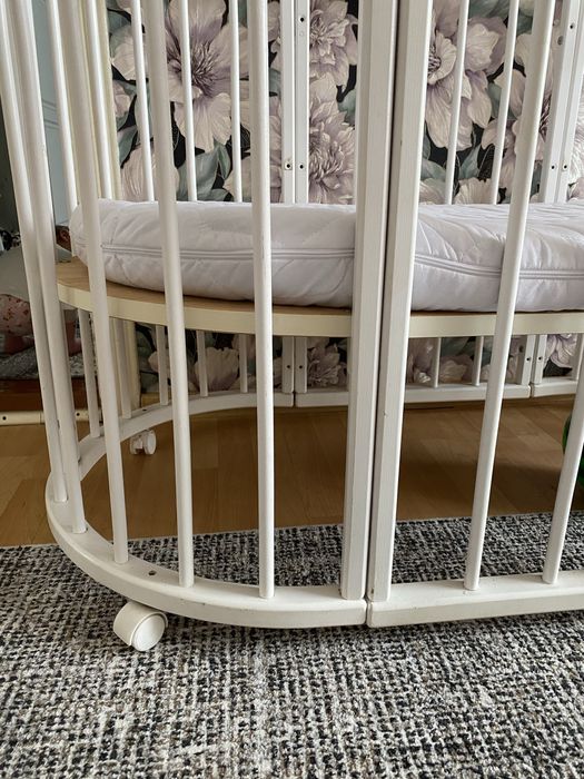 Дитяче Ліжечко трансформер 7в1 біле